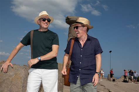 The Trip stars Steve Coogan and Rob Brydon tease their Greek adventure | What to Watch