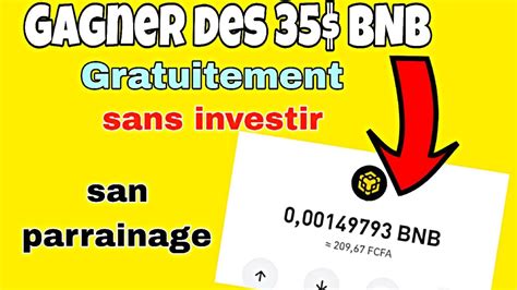 Gagner des BNB gratuitement sans investir Sans parrainage 0f dépôt