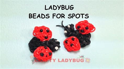 Rainbow Loom Band D Cute Ladybug With Beads Advanced Charm Tutorials