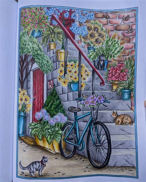 Village Charm Coloring Book By Theresa Goodridge Creative Haven