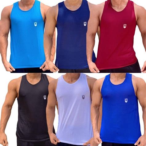 Regata Camiseta Masculina Fitness Dryfit Para Academia Treino Escolha