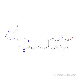 Tert Butyl N 4 2 E 2 3 Ethyl 4H 1 2 4 Triazol 4 Yl Ethyl Amino