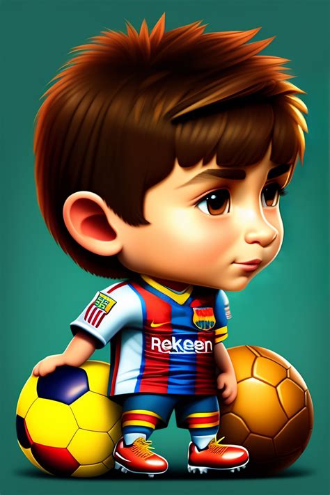 Lexica Lionel Messi Mascot Cartoon Character Football