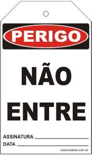 Loja Towbar Cartão de Prevenção Perigo não entre