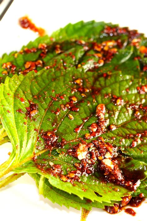 How To Make Incredible Marinated Korean Perilla Leaves Explore Cook Eat