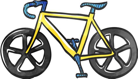 Road Bicycle Icon In Color Drawing Sport Race Cycling Speed