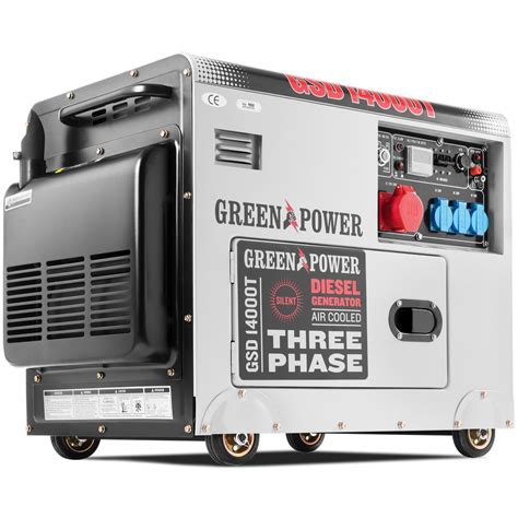 Groupe électrogène silencieux 6000W diesel 380v triphasé EBOUTIKART