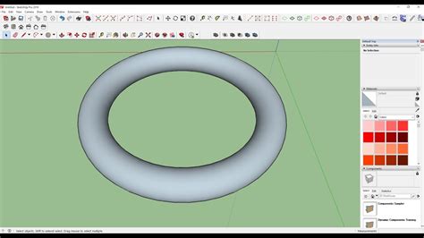 Make A D Ring In Sketchup Youtube