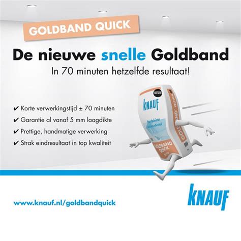 Goldband Quick Is Nieuwe Handpleister Van Knauf Nieuws NBD