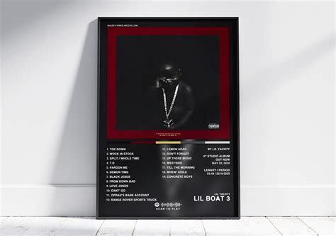 Lil Yachty Album Poster Poster Cover Album Lil Boat 3 Lil - Etsy