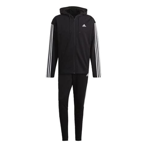 Adidas Sportswear Ribbed Insert Trainingsanzug Schwarz