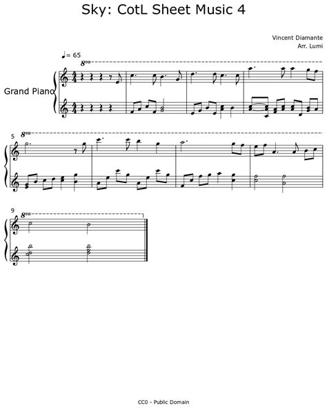 Sky Cotl Sheet Music 4 Sheet Music For Piano