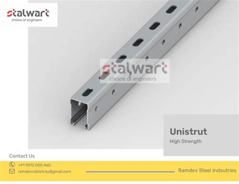 U Type Galvanized Iron Unistrut C Channel For Solar Size 41x41