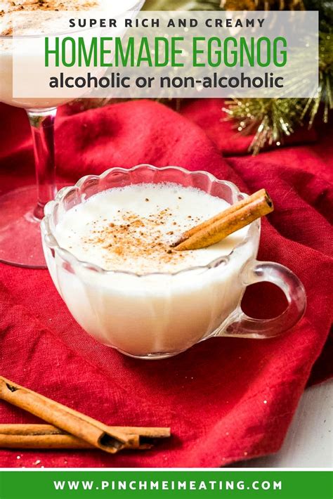 Homemade Traditional Eggnog Recipe Homemade Eggnog Christmas