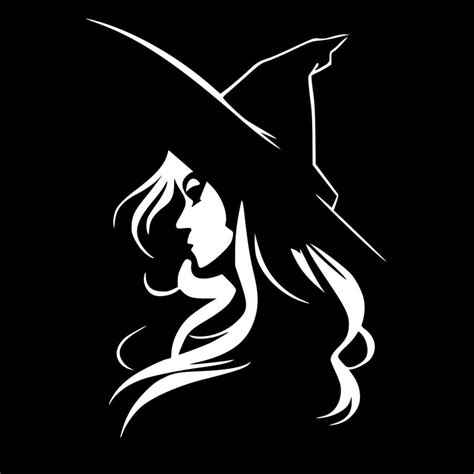 Witch, Minimalist and Simple Silhouette - Vector illustration 24148244 ...