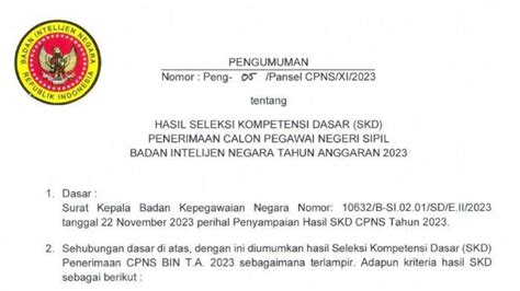 SIAP SIAP SKB CPNS 2023 BIN Dimulai Simak Materi Lengkap Yang