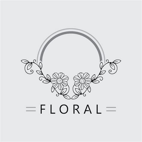 Premium Vector Flower Logo Vector Illustration Design Template