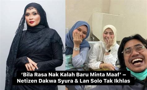 Bila Rasa Nak Kalah Baru Minta Maaf Net Zen D Kwa Syura Lan Solo