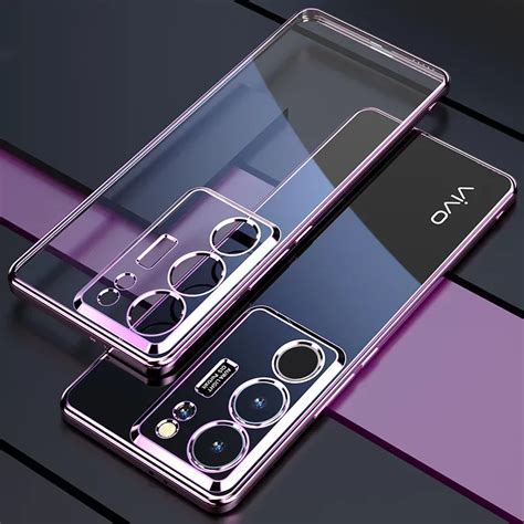 Luxury Plating Case For Vivo V V Pro V E Lite S Transparent