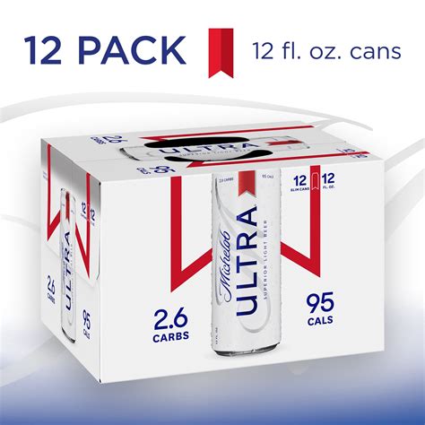 Michelob Ultra Light Beer 12 Pack Beer 12 Fl Oz Cans 4 2 Abv