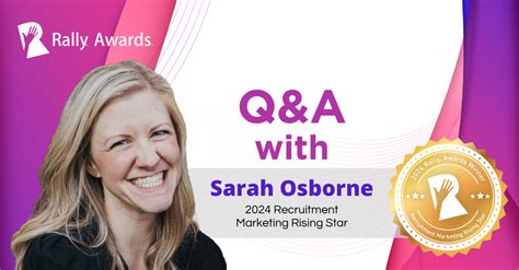 Qanda With Sarah Osborne 2024 Recruitment Marketing Rising Star Rally