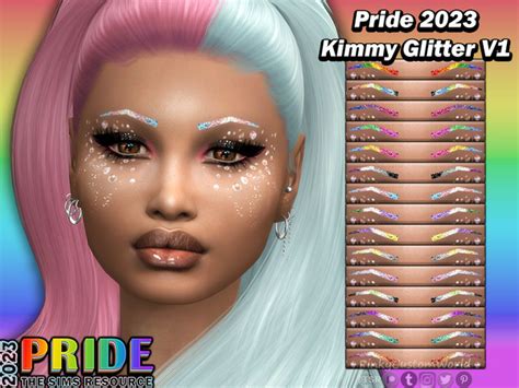 The Sims Resource Pride Kimmy Glitter V Eyebrows