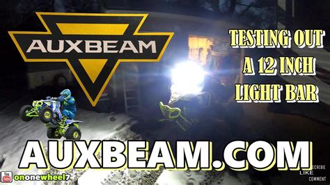 AUXBEAM LED LIGHT BAR 12 72 WATT SPOT FLOOD COMBO INSTALL AND