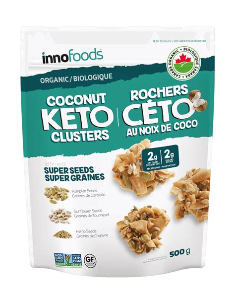 Buy Inno Foods Coconut Keto Clusters With Super Seeds 500g Online