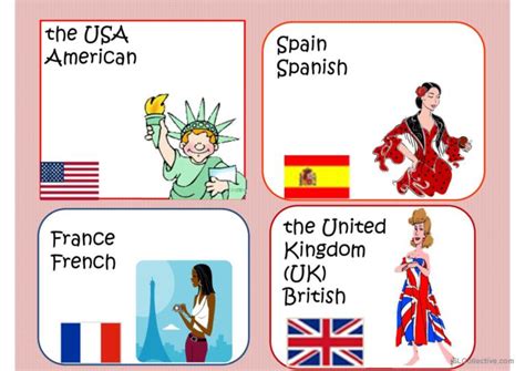 Continent Countries English ESL Powerpoints