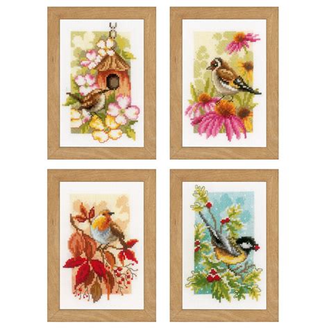 Miniatures Seasons Counted Cross Stitch Kit By Vervaco