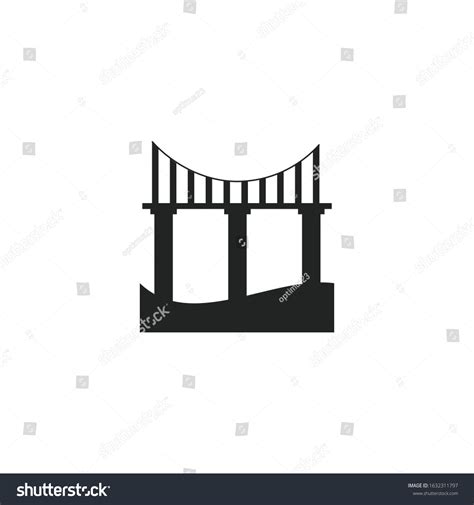 Bridge Icon Template Color Editable Bridge Stock Vector Royalty Free