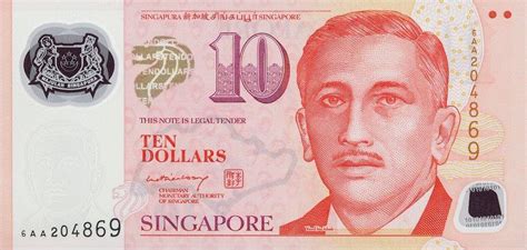 American 100 Dollar Bill Vs 10 Singapore Dollars Size Comparision