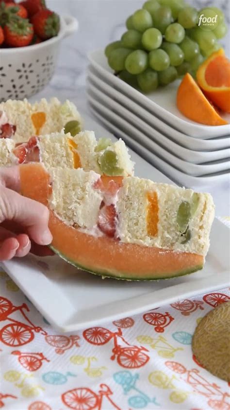 Food Network On Twitter This Whole Melon Cake Is Hiding Layers Of