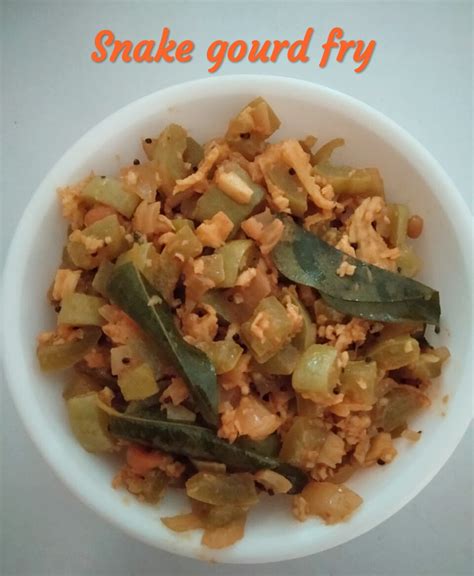 Snake Gourd Fry Pudalangai Poriyal