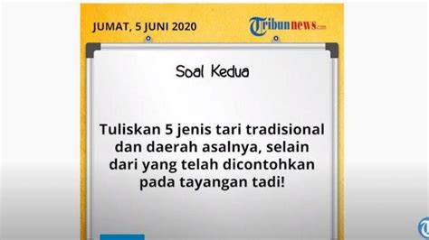 Soal Dan Jawaban Materi Tentang Tari Materi Soal