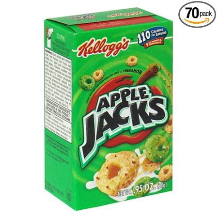 70 PACKS : Apple Jacks Cereal Individuals, 0.95-Ounce Boxes - Walmart.com