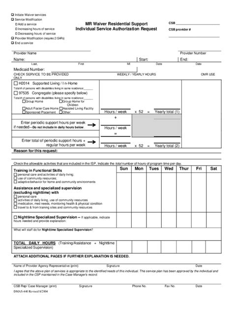 Fillable Online Community Stabilization S9482 Initial Service