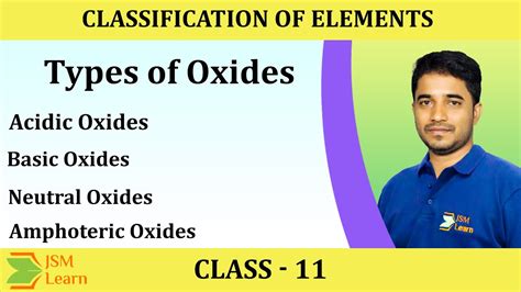 Types Of Oxides Acidic Basic Amphoteric And Neutral Oxides Youtube