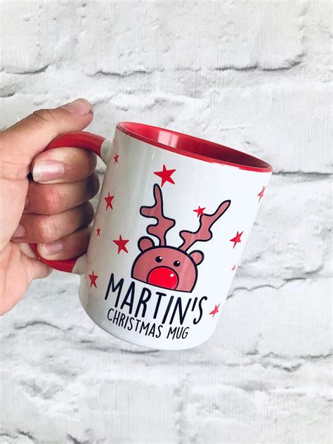 Personalised Christmas Mug Christmas Eve Hot Chocolate Mug Etsy