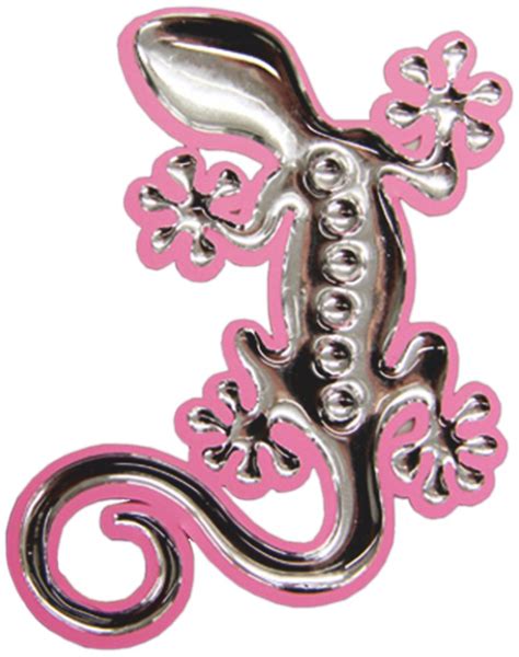 3D Chrome Sticker Gecko 80 X 60 Mm Carstyling XXL