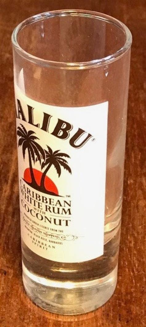 Malibu Rum Shot Glass Sg34 Etsy