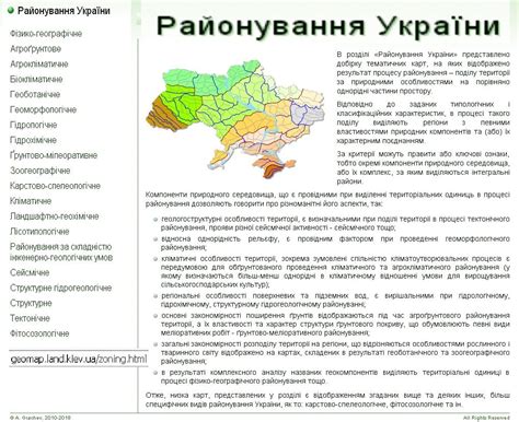 Географічне районування України