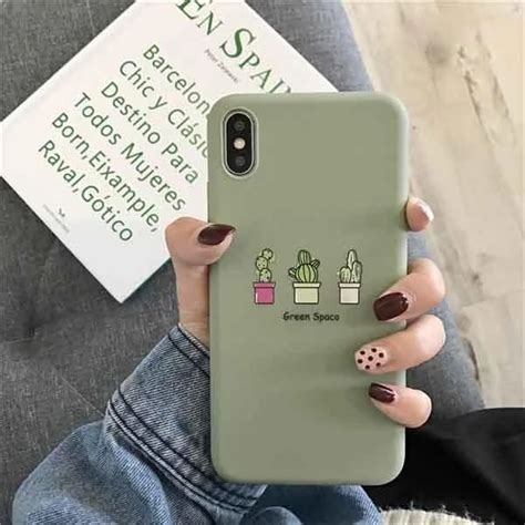 Plant Phone Case Cute Green Cactus Iphone Cases Cactus Iphone Case