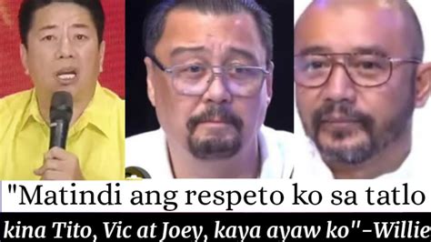 WILLIE REVILLAME TINANGGIHAN ANG OFFER NG MGA JALOSJOS NA MAG GUEST SA