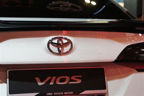 Selected Focused On Toyota Commercial Brand Emblem And Logos Editorial