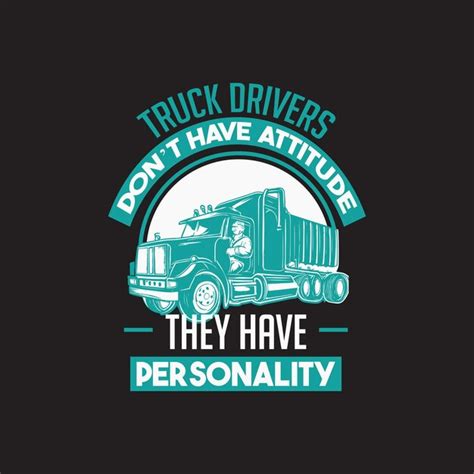 Premium Vector Truck Driver T Shirt Design