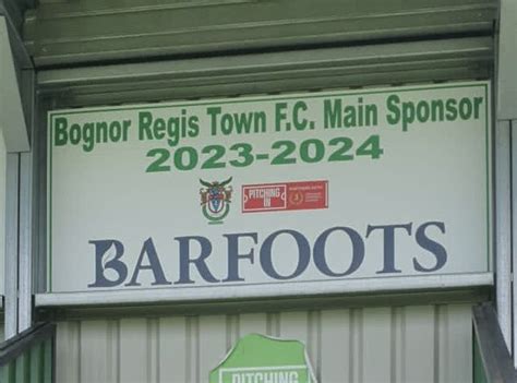 Bognor Regis Town Fc On Twitter New Sponsors Barfootsuk Sign Proudly