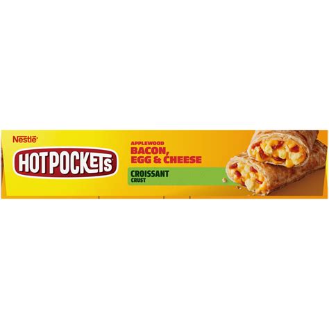Hot Pockets Applewood Bacon Egg Cheese Croissant Crust Frozen