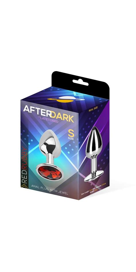 AFTERDARK PLUG ANAL METÁLICO C JOIA VERMELHO S