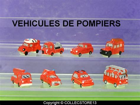 SERIE COMPLETE DE FEVES LES VEHICULES DE POMPIERS 2023 Fèves de